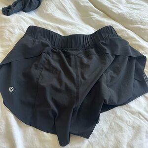 Lululemon Black Athletic Short shorts